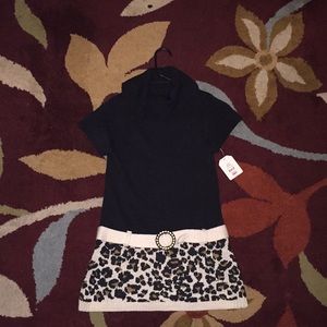 Drop waist sweater dress